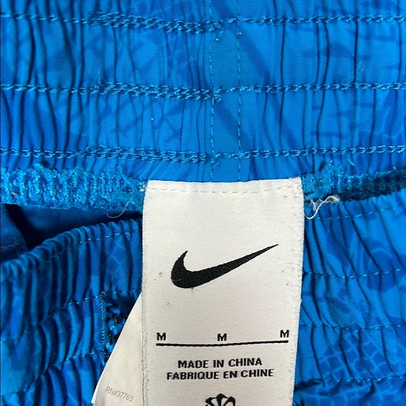 Blue Patterned Men's Shorts Nike - Picture 2 of 5
